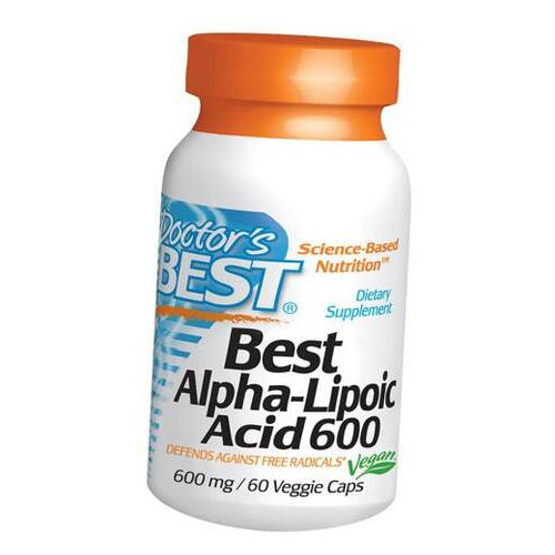 Спеціальний продукт Doctor's Best Alpha-Lipoic Acid 600 мг 60 капсул (4384301912) фото №2