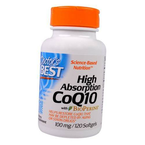 Антиоксидант Doctor's Best High Absorption CoQ10 100 Softgel 120 гелкапсул (70327011) фото №2