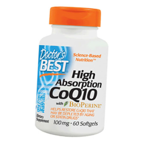 Антиоксидант Doctor's Best High Absorption CoQ10 100 Softgel 60 гелкапсул (70327011) фото №1