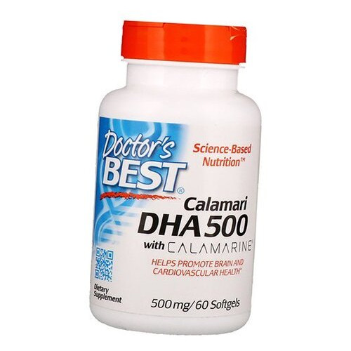 Спеціальний препарат Doctor's Best Calamari DHA 500 60 гелкапсул (67327001) фото №1
