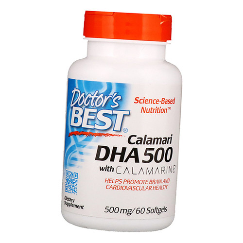 Спеціальний препарат Doctor's Best Calamari DHA 500 60 гелкапсул (67327001) фото №2