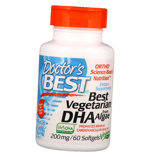 Спеціальний препарат Doctor Best Vegan DHA 200 60 вег. гелкапсул (67327004) фото №2