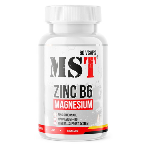 Підвищення тестостерону MST Zinc B6 Magnesium 60 вегакапсул фото №1