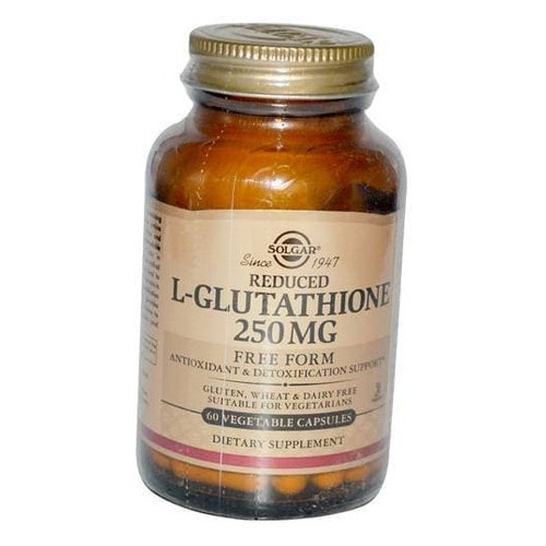 Спеціальний препарат Solgar Reduced L-Glutathione 250 60 вегкапсул (70313013) фото №1