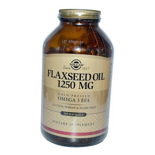 Спеціальний препарат Solgar Flaxseed Oil 1250 250 гелкапсул (67313003) фото №2