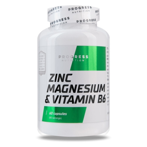 Підвищення тестостерону Progress Nutrition Zinc Magnesium Vitamin B6 60 капсул фото №1