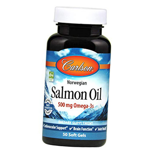 Спеціальний препарат Carlson Labs Salmon Oil 50 гелкапсул (67353001) фото №2