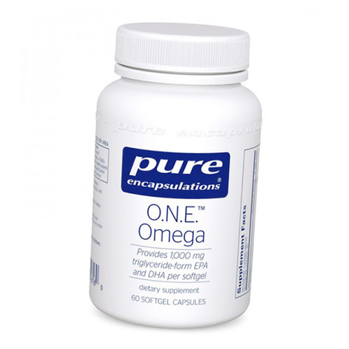 Спеціальний препарат Pure Encapsulations ONE Omega 60 гелкапсул (67361005) фото №1