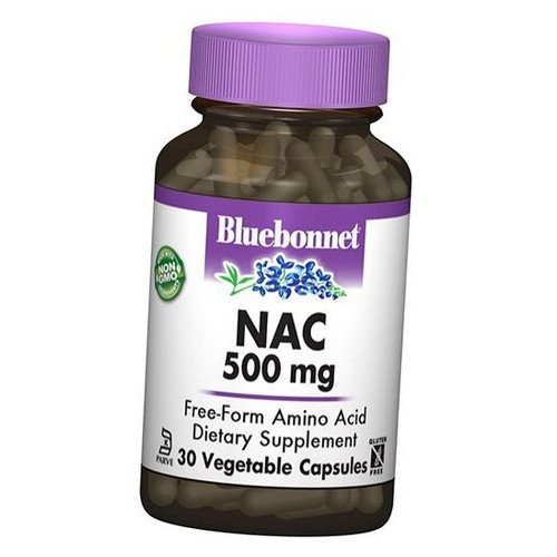 Антиоксидант Bluebonnet Nutrition NAC 500 30 вегкапсул (70393001) фото №2