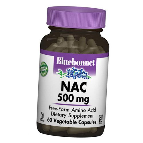 Антиоксидант Bluebonnet Nutrition NAC 500 60 вегкапсул (70393001) фото №1