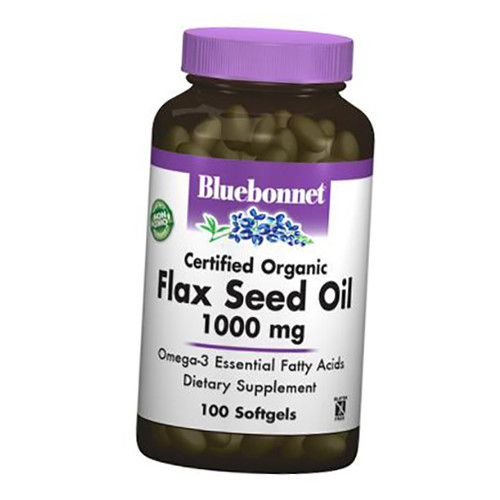 Спеціальний препарат Bluebonnet Nutrition Flax Seed Oil 100 гелкапсул (67393002) фото №2
