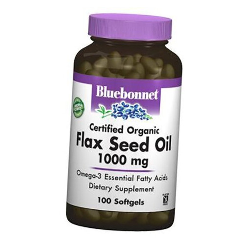Спеціальний препарат Bluebonnet Nutrition Flax Seed Oil 100 гелкапсул (67393002) фото №1