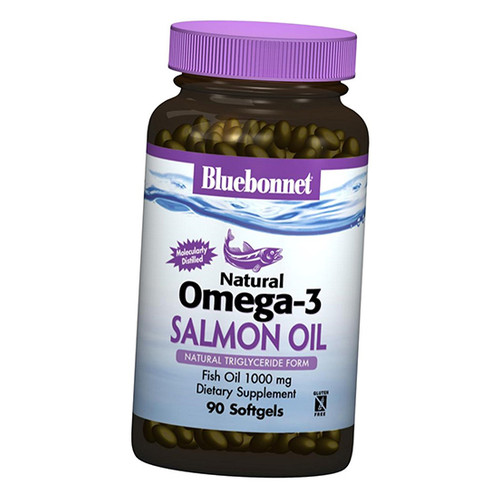 Спеціальний препарат Bluebonnet Nutrition Natural Omega-3 Salmon 90 гелкапсул (67393004) фото №1