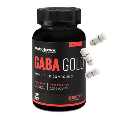 Спеціальний продукт Body Attack GABA Gold 80 капсул (4384303687) фото №1