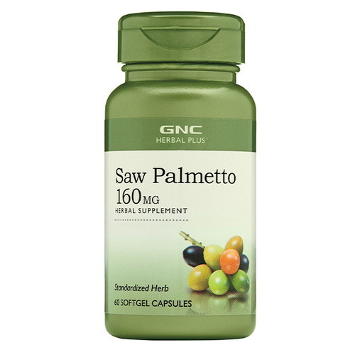Збільшення тестостерону GNC Herbal Plus Saw Palmetto 160 mg 60 капсул фото №1
