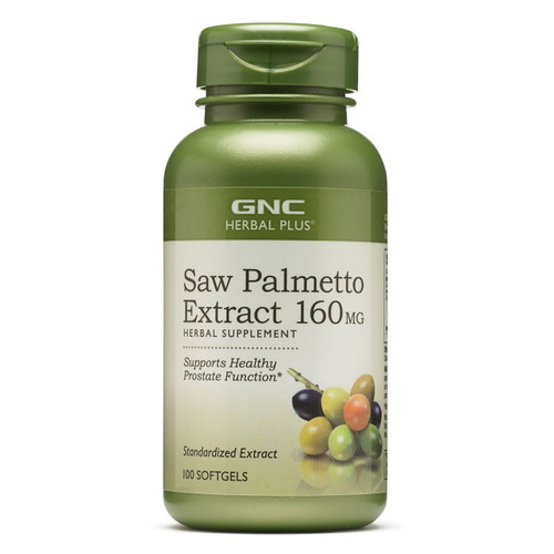 Збільшення тестостерону GNC Herbal Plus Saw Palmetto Extract 160 mg 100 капсул фото №1