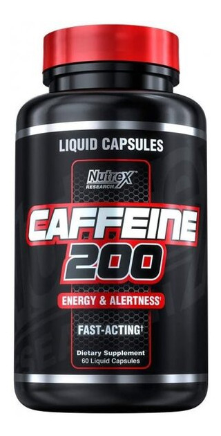 Передтренувальний комплекс Nutrex Caffeine 200 60 капсул (4384303494) фото №1