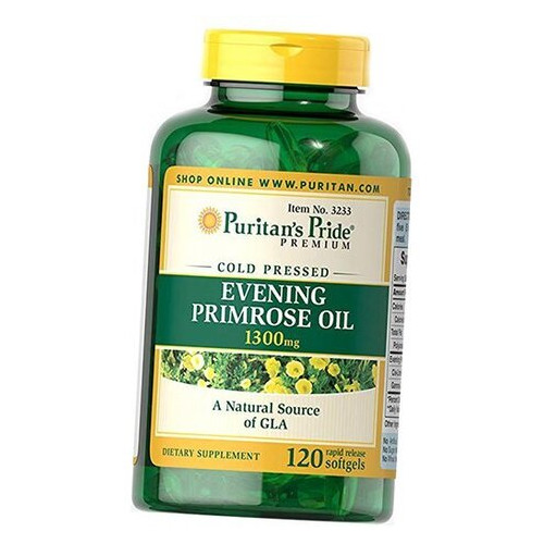 Спеціальний продукт Puritans Pride Evening Primrose Oil 1300 mg with GLA 120 капсул (4384301533) фото №1