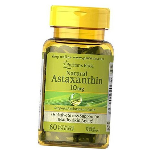 Спеціальний продукт Puritans Pride Natural Astaxanthin 10 mg 60 капсул (4384301429) фото №2
