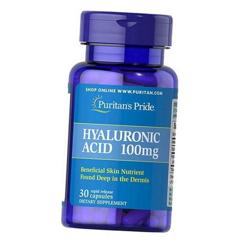 Хондропротектор Puritans Pride Hyaluronic Acid 100 мг 30 капсул (4384301445) фото №2
