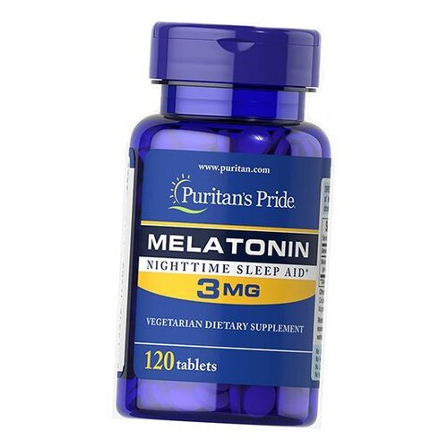 Спеціальний продукт Puritan's Pride Melatonin 3 mg 120 таблеток (4384301609) фото №2