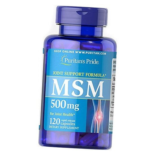 Спеціальний продукт Puritan's Pride MSM 500 mg 120 капсул (4384301615) фото №2
