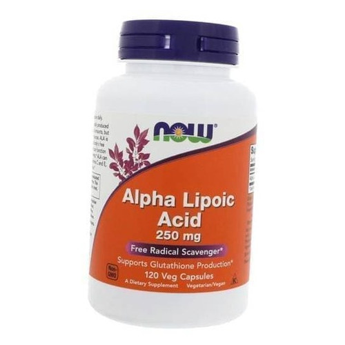 Спеціальний препарат Now Foods Alpha Lipoic Acid 250 120 вегкапсул (70128005) фото №2