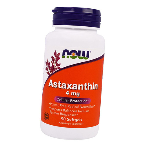 Спеціальний препарат Now Foods Astaxanthin 4 90 гелкапсул (70128016) фото №2