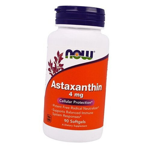 Спеціальний препарат Now Foods Astaxanthin 4 90 гелкапсул (70128016) фото №1