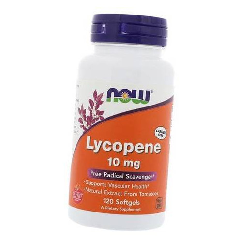 Спеціальний препарат Now Foods Lycopene 10120 гелкапсул (70128014) фото №2