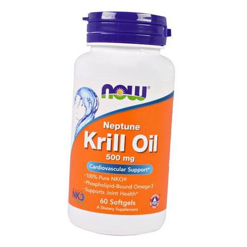 Спеціальний препарат Now Foods Neptune Krill Oil 500 60 гелкапсул (67128016) фото №1