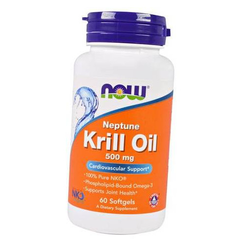 Спеціальний препарат Now Foods Neptune Krill Oil 500 60 гелкапсул (67128016) фото №2