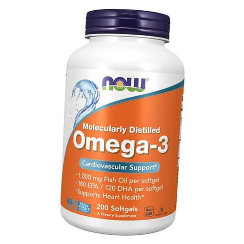 Спеціальний препарат Now Foods Omega-3 1000200 гелкапсул (67128007) фото №1