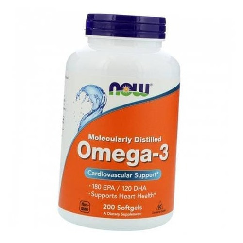 Спеціальний препарат Now Foods Omega-3 1000200 гелкапсул (67128007) фото №2