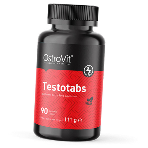 Бустер тестостерону для чоловіків Ostrovit Testotabs 90таб (08250010) фото №1
