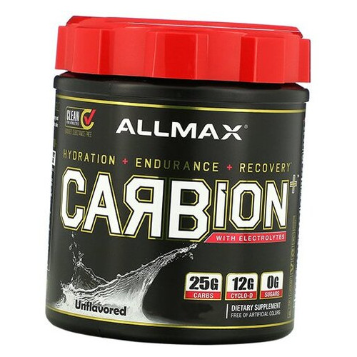 Вуглеводи з електролітами Allmax Nutrition для відновлення Carbion 725г Без смаку (13134001) фото №1
