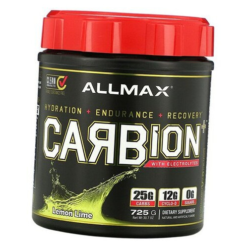 Вуглеводи з електролітами Allmax Nutrition для відновлення Carbion 725г Лимон-лайм (13134001) фото №1