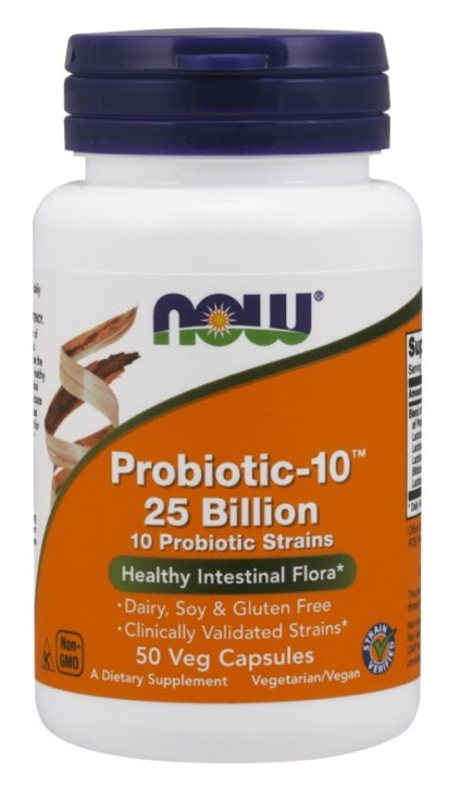 Спеціальний продукт NOW Probiotic-10 25 Billion Veg Capsules 50 кап (4384301407) фото №1