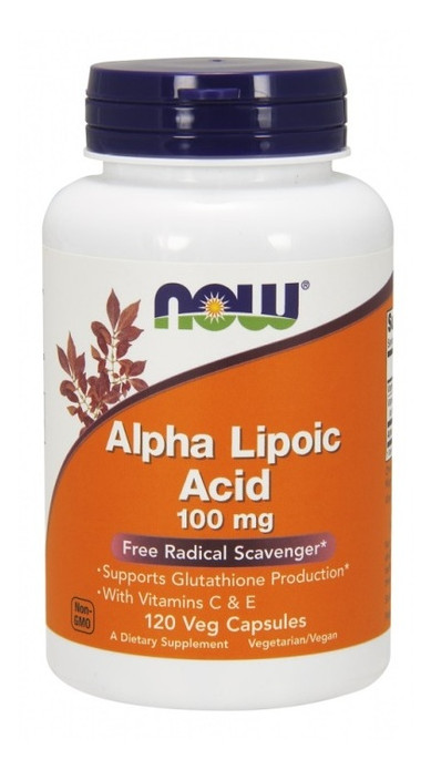 Спеціальний продукт NOW Alpha Lipoic Acid 100 mg Veg Capsules 120 капсул (4384301177) фото №2