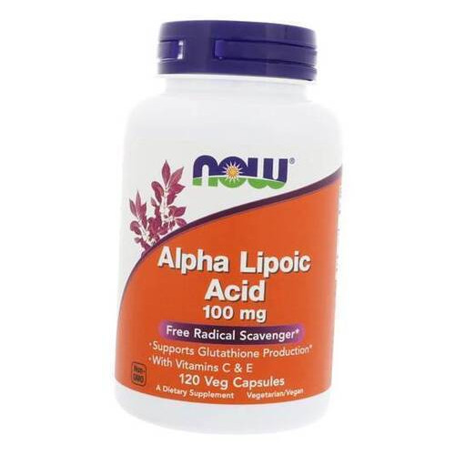 Спеціальний продукт NOW Alpha Lipoic Acid 100 mg Veg Capsules 120 капсул (4384301177) фото №1