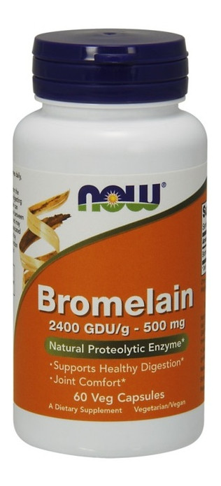 Спеціальний продукт NOW Bromelain 500 mg Veg Capsules 60 капсул (4384301182) фото №2