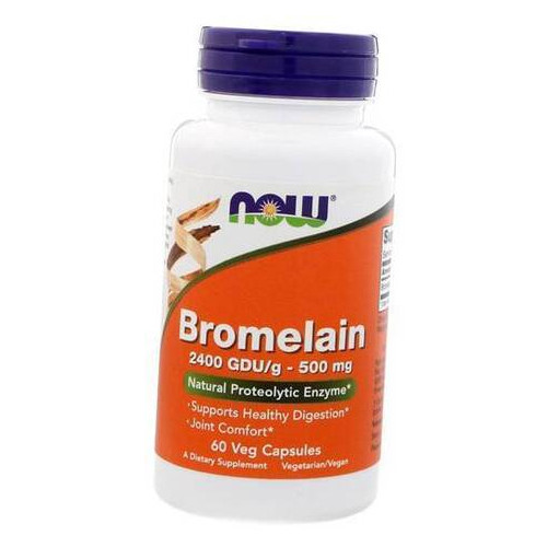 Спеціальний продукт NOW Bromelain 500 mg Veg Capsules 60 капсул (4384301182) фото №1