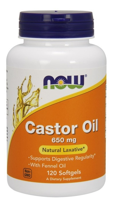 Спеціальний продукт NOW Castor Oil 650 mg Softgels 120 капсул (4384301375) фото №2