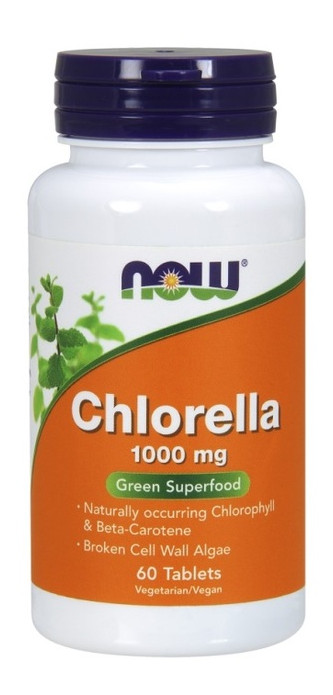 Спеціальний продукт NOW Chlorella 1000 mg Tablets 60 таблеток (4384301185) фото №1
