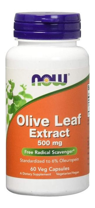 Спеціальний продукт NOW Olive Leaf Extract 500 mg Veg Capsules 60 капсул (4384301221) фото №1