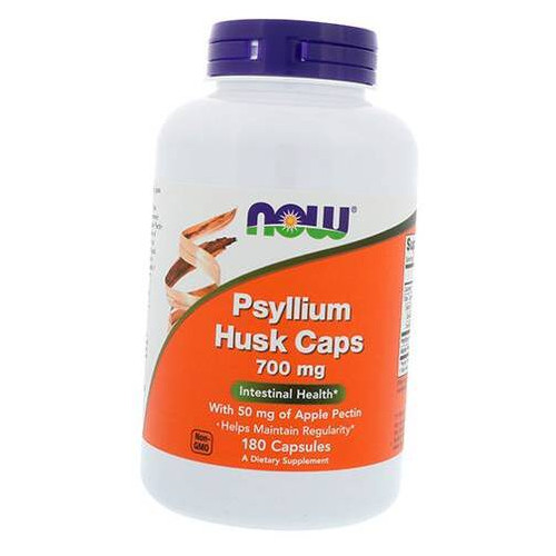 Спеціальний продукт NOW Psyllium Husk 700 mg Veg Capsules 180 капсул (4384301228) фото №1