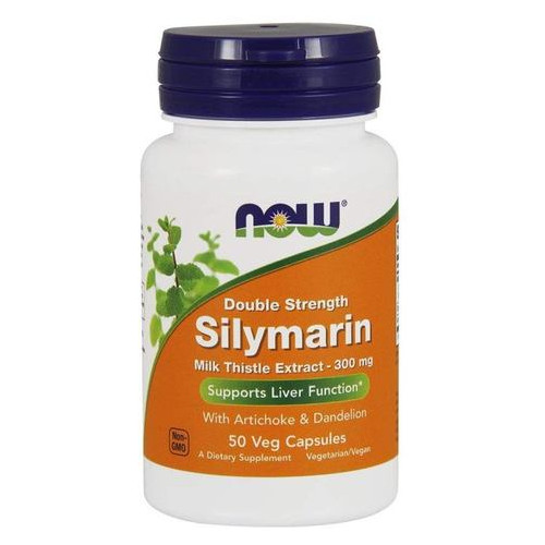Спеціальний продукт NOW Silymarin, Double Strength 300 mg Veg Capsules 50 капсул (4384301231) фото №2
