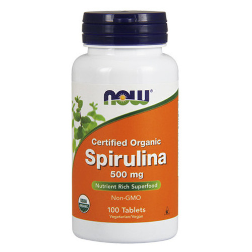 Спеціальний продукт NOW Spirulina 500 mg Tablets 100 таблеток (4384301235) фото №1