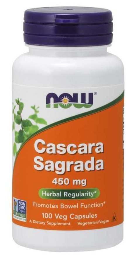 Спеціальний продукт NOW Cascara Sagrada 450 mg Veg Capsules 100 капсул (4384301715) фото №1