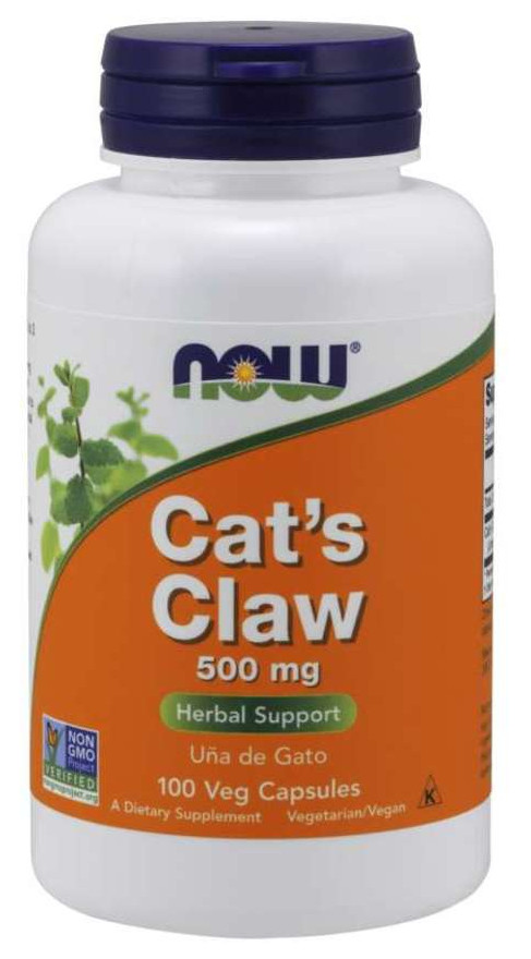 Спеціальний продукт NOW Cat's Claw 500 mg Veg Capsules 100 капсул (4384301718) фото №1
